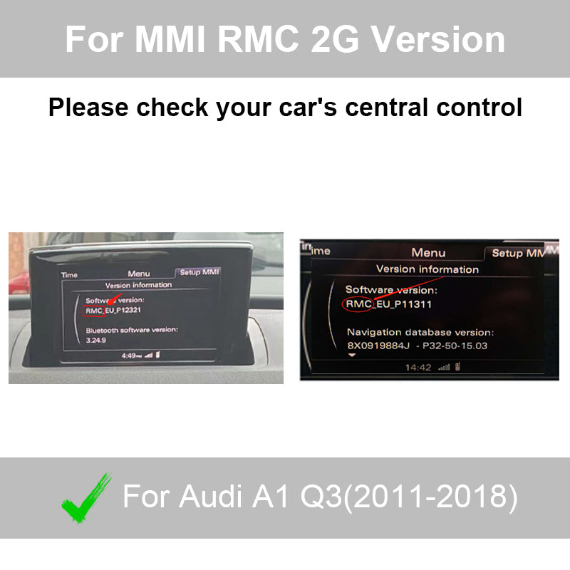 Wireless Apple CarPlay Android Auto Interface for Audi A1 A3 A4 A5 A6 A7 A8 Q2 Q3 Q5 Q7, with Mirror Link AirPlay Car Play Functions