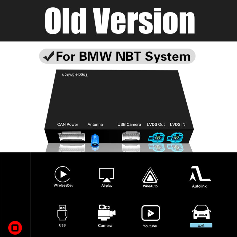 Wireless CarPlay Android Auto for BMW 1 2 3 4 5 7 Series X1 X3 X4 X5 X6 I3 I8 MINI M3 M4 M5 Z4
