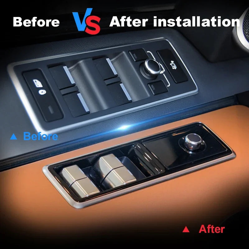 Electric Window Switch with Liquid Crystal Button for Land Rover Range Rover Sport Vogue Discovery 5 2013-2019, Power Window Mas