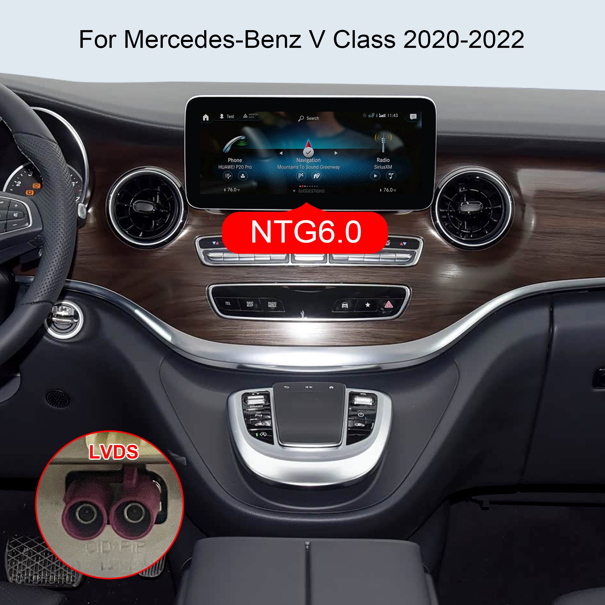Wireless CarPlay & Android Auto Module for Mercedes-Benz V-Class / Vito (W447) | NTG 5.0 & NTG 6.0 Upgrade