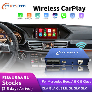 For Mercedes Benz A B C E S Class  W176 W204 W246 GLA CLA CLS ML GL SL GLK  Wireless CarPlay Android Auto Decoder with Mirror Link AirPlay
