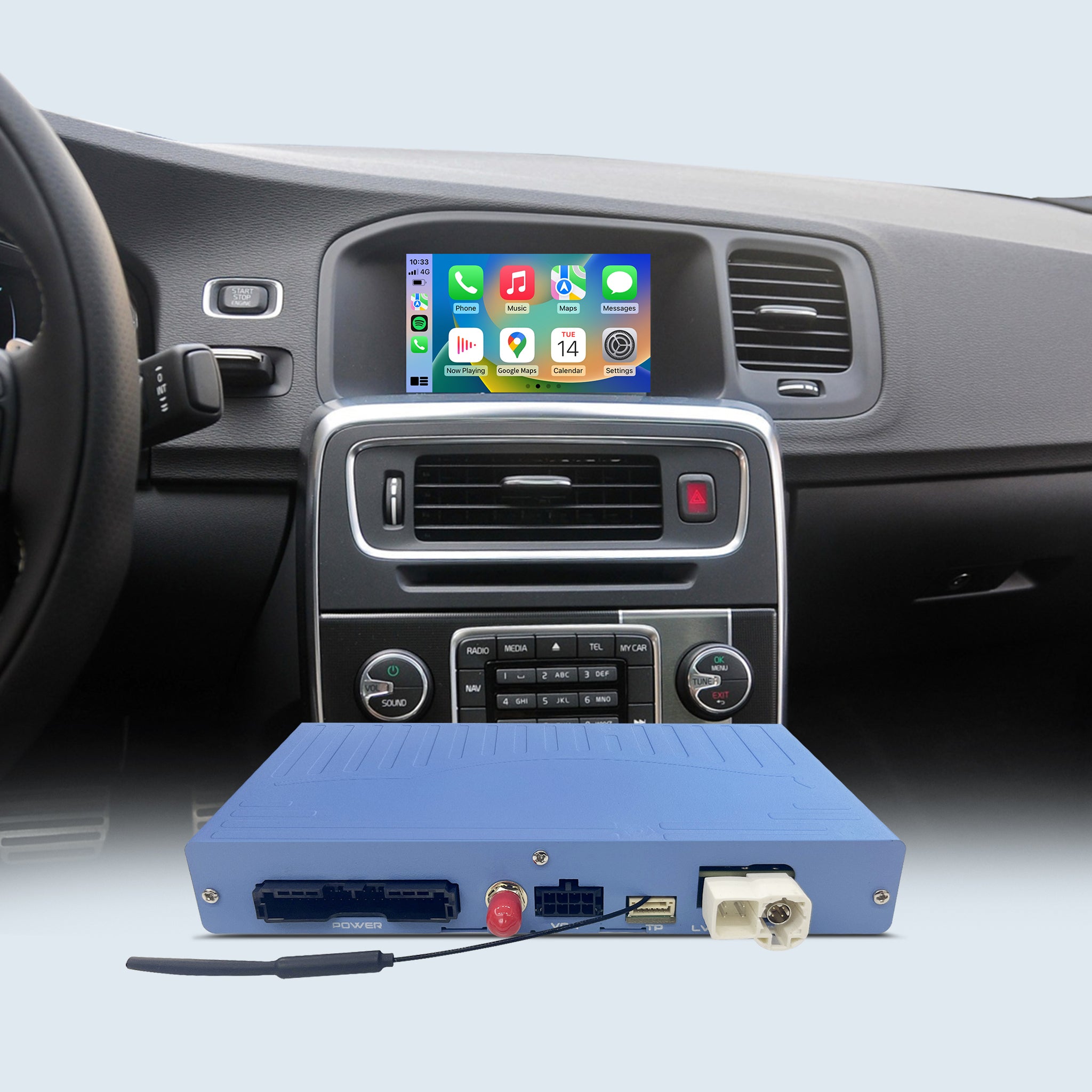 CarPlay & Android Auto for Volvo V40 V60 XC60 S60 S80 XC70 (No