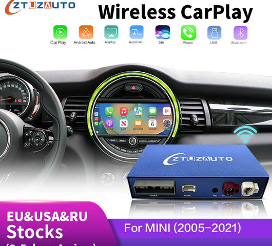 Wireless CarPlay Android Auto for Mini R55 R56 R57 R58 R59 R60 R61 F54 F55 Clubman Countryman Hardtop John Cooper Works