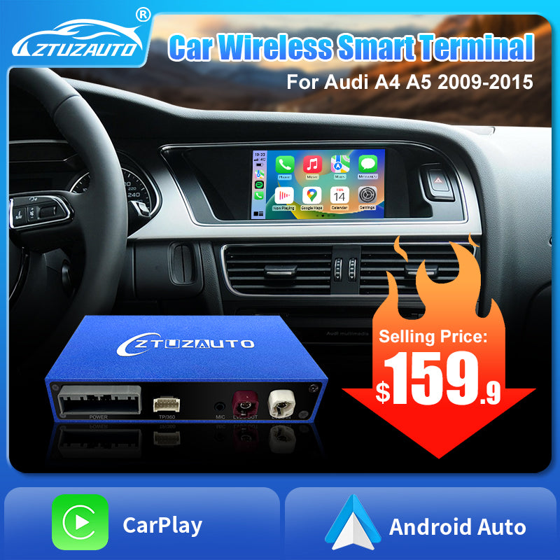 [CLEARANCE] Wireless CarPlay & Android Auto Upgrade for Audi A4 A5 Q5 (2009-2015) | MMI 3G System ONLY