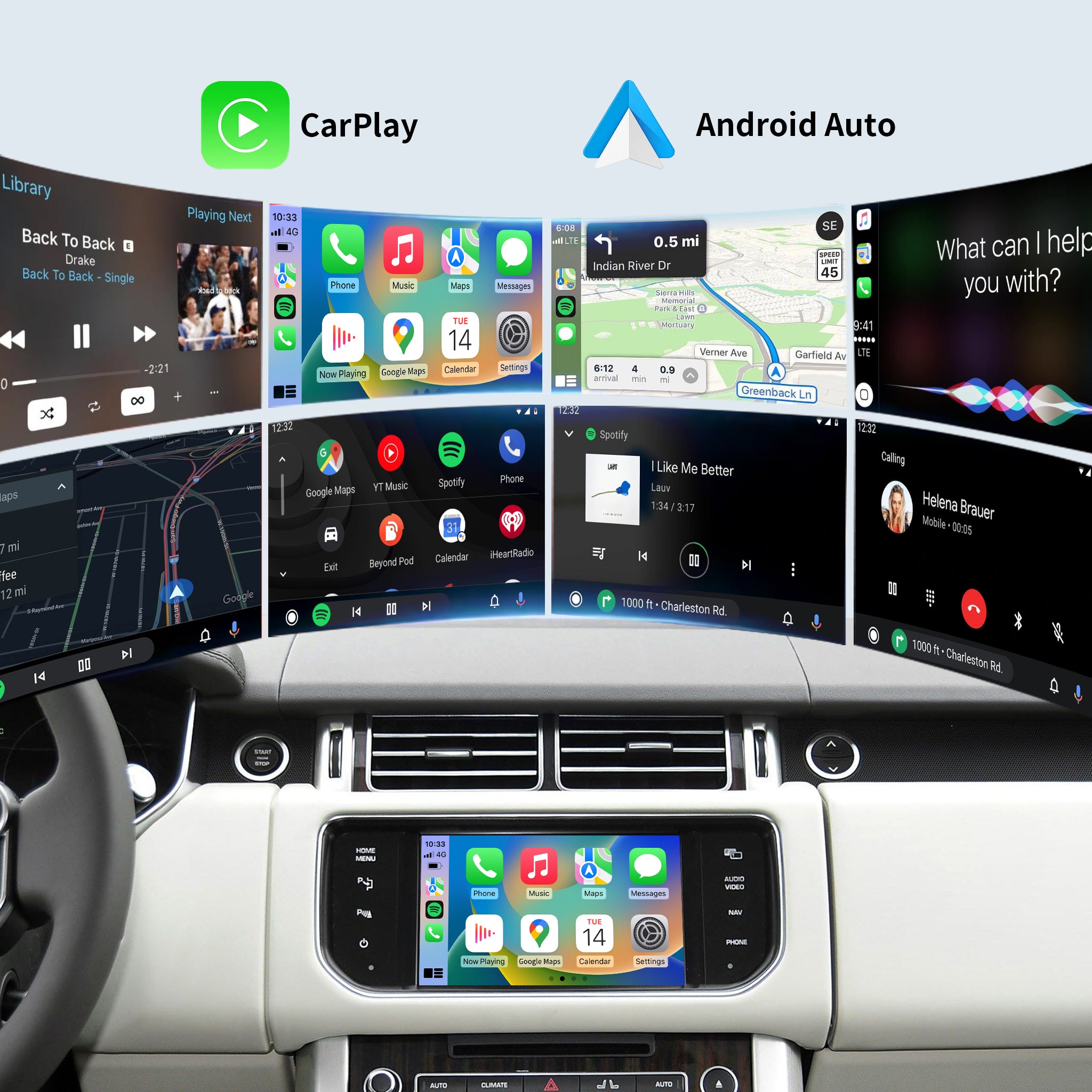 CarPlay Interface for Land Rover Discovery 4, Freelander 2, Range Rover-Requires Bosch Head Unit
