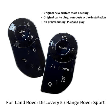 Car Touch Steering Wheel Control Buttons for Ranger Rover Sport L494/Discovery 5 LR5/Ranger Rover Vogue L405 ,Keep OEM Datas