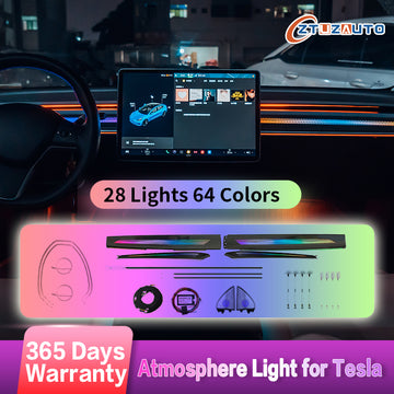 Car Styling Ambient Lamp Lights For Tesla Model 3/Model Y 2021-2023 Dragon Rainbow Laser Atmosphere Lamp Decorate Ambient Light