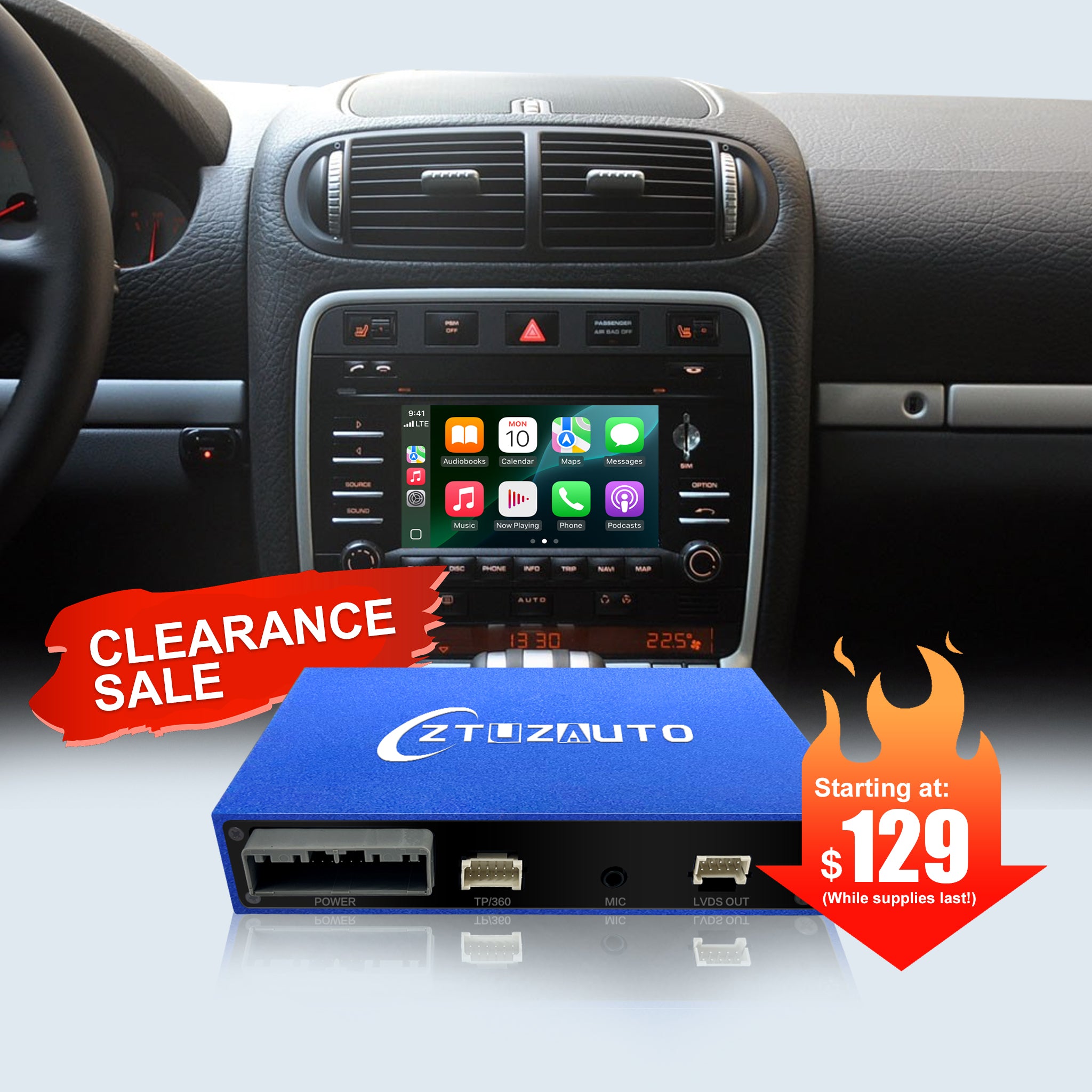 [FINAL CLEARANCE] Wireless CarPlay & Android Auto Module for Porsche PCM 3.0 | OEM Screen Upgrade