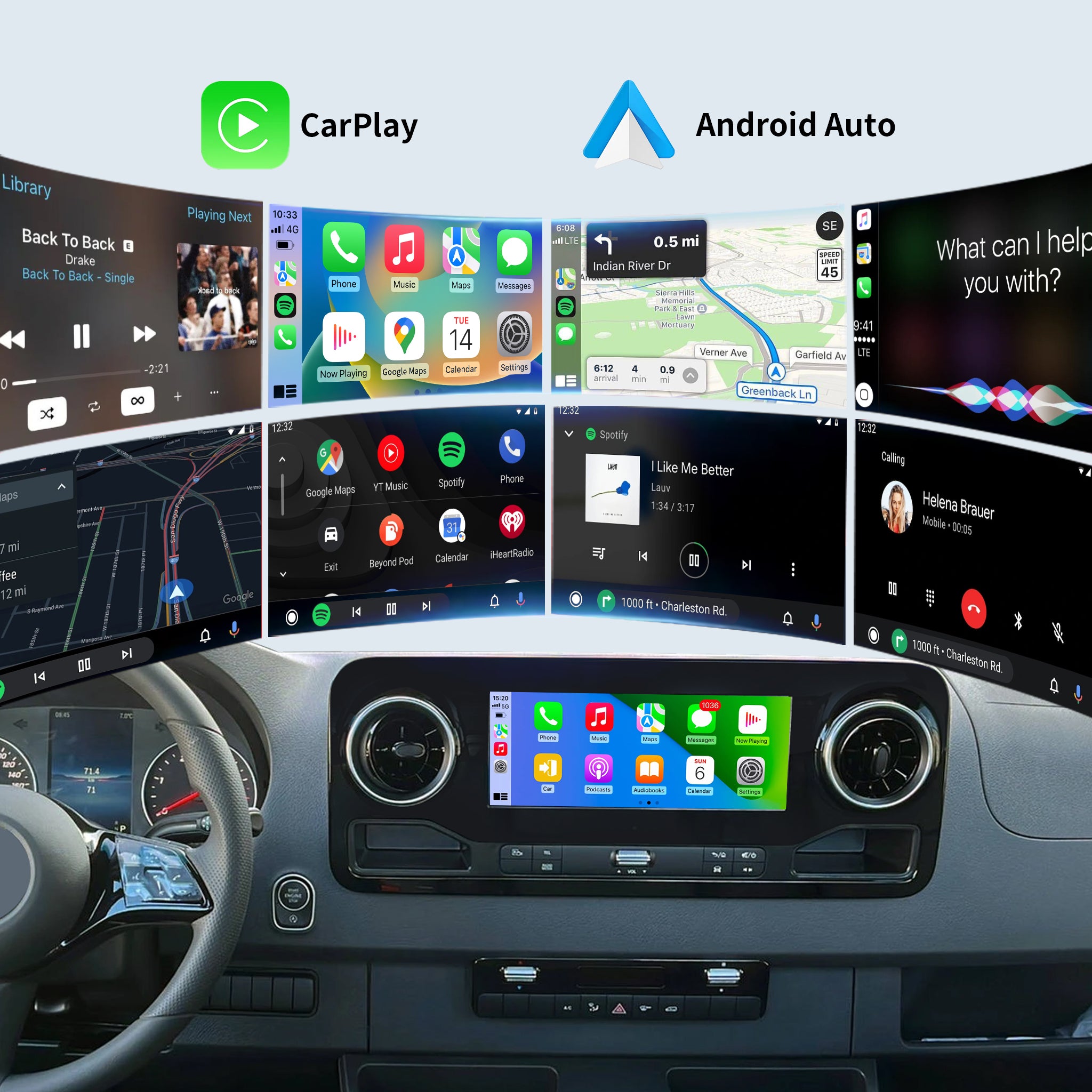 Wireless CarPlay & Android Auto Module for Mercedes-Benz Sprinter (NTG 6.0 MBUX) | OEM Screen Upgrade