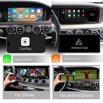 Wireless CarPlay for Mercedes Benz S-Class W222 W217 2014-2018 E-Class 2014, with Android Auto Mirror Link AirPlay Car Play