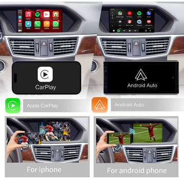 Wireless CarPlay for Mercedes Benz E-Class W207/W221 2009-2014, with Android Auto Mirror Link AirPlay Car Play Functions
