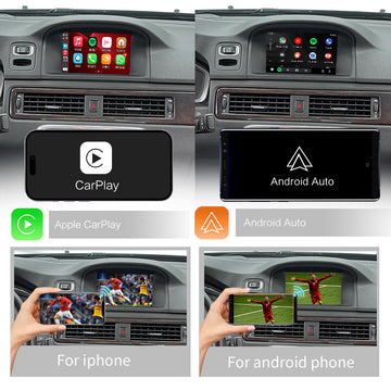 Wireless CarPlay for Volvo S80 2015 7" LCD ScreenAndroid Auto Interface Mirror Link AirPlay Car Play Support Reverse Camera