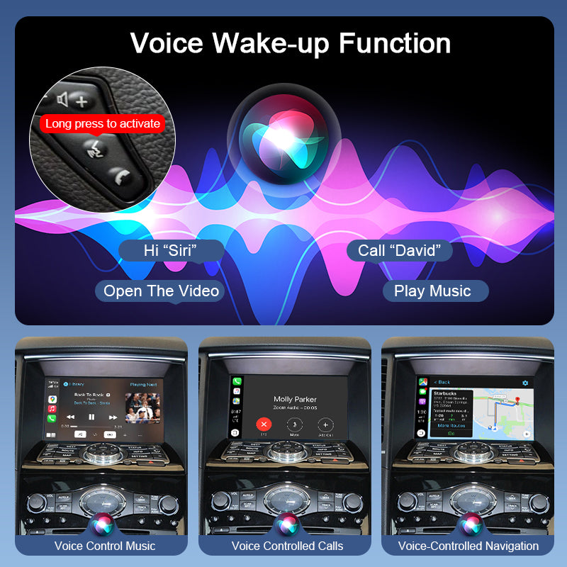 Wireless Apple CarPlay Android Auto Retrofit for Infiniti 2015-2019 Q60 Q70 QX70 Mirror-Link AirPlay YouTube Carplay Adapter
