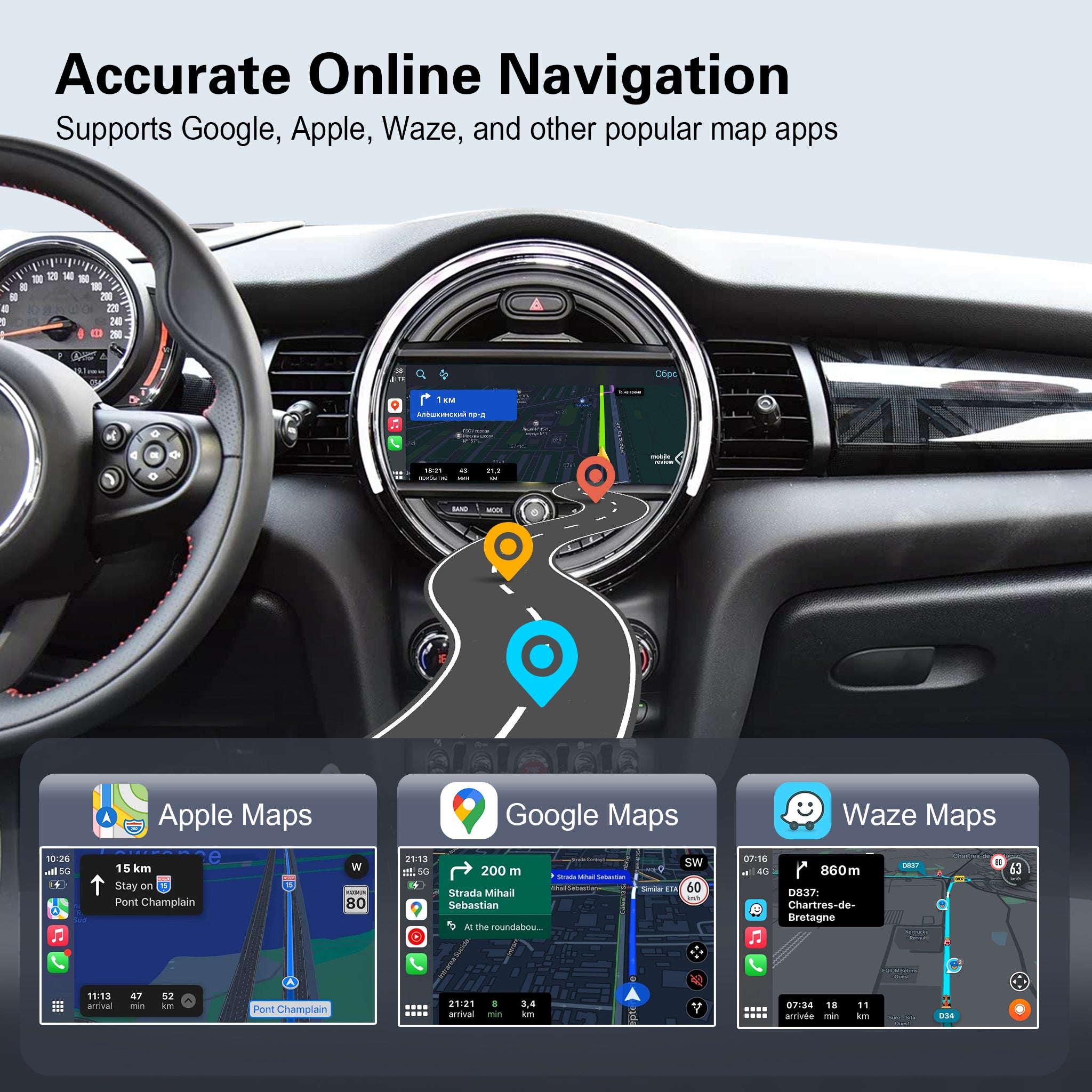 Wireless CarPlay Android Auto Gen3 Module for BMW MINI | Cooper / Clubman / Countryman (CCC/CIC/NBT/EVO)