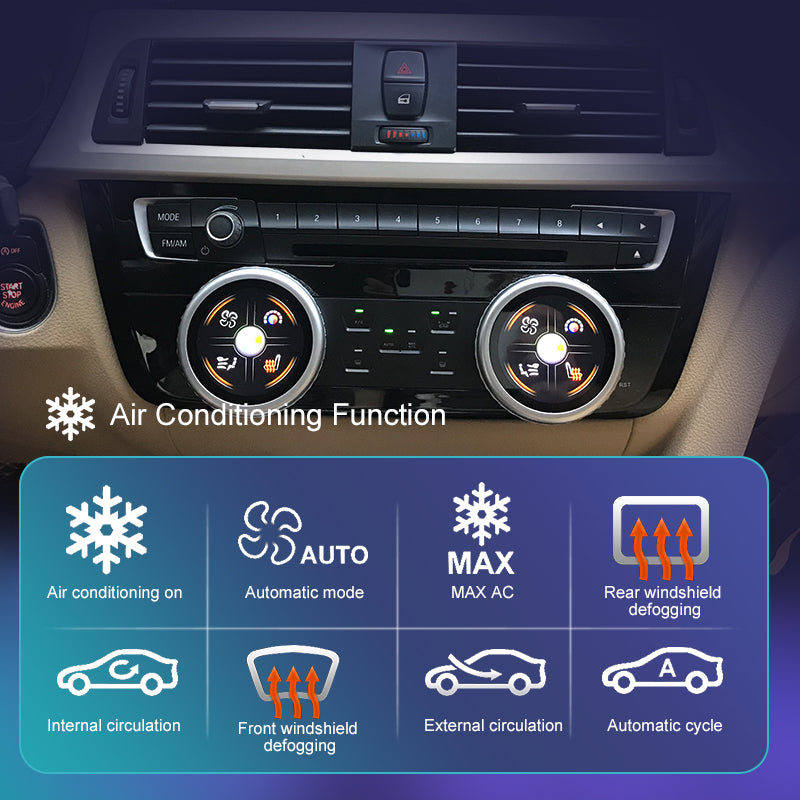 Car AC Panel for BMW 3 Series F30 F31 F34 F35 2013-2019 Air Conditioning Control Touch LCD Climate Digital Screen Plug and Play