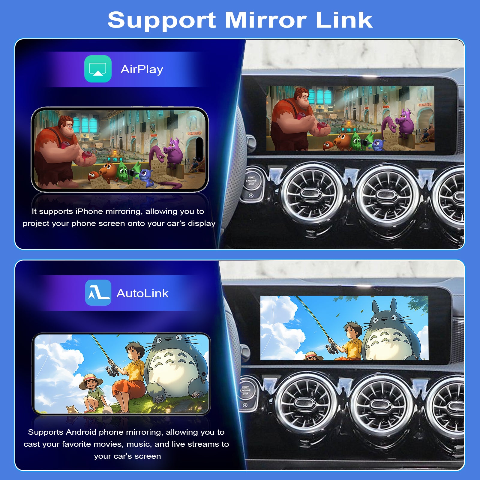 Wireless CarPlay & Android Auto Module for Mercedes-Benz NTG 6.0 MBUX Touchscreen Upgrade