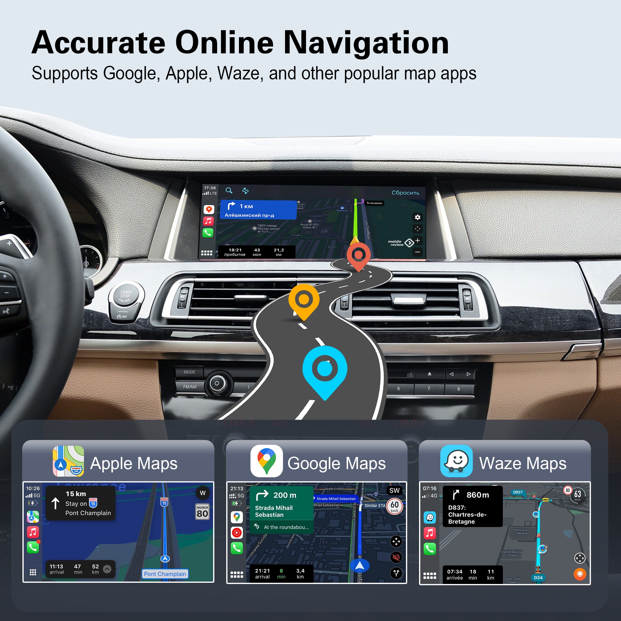 Wireless CarPlay & Android Auto Smart Module for BMW | CCC / CIC / NBT / EVO / MGU System Upgrade
