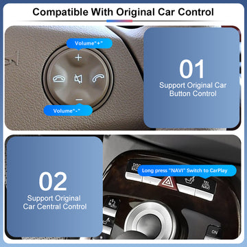 Wireless CarPlay for Mercedes Benz S-Class / CL W221 2006-2009 ,with Android Auto Mirror Link AirPlay Car Play Functions