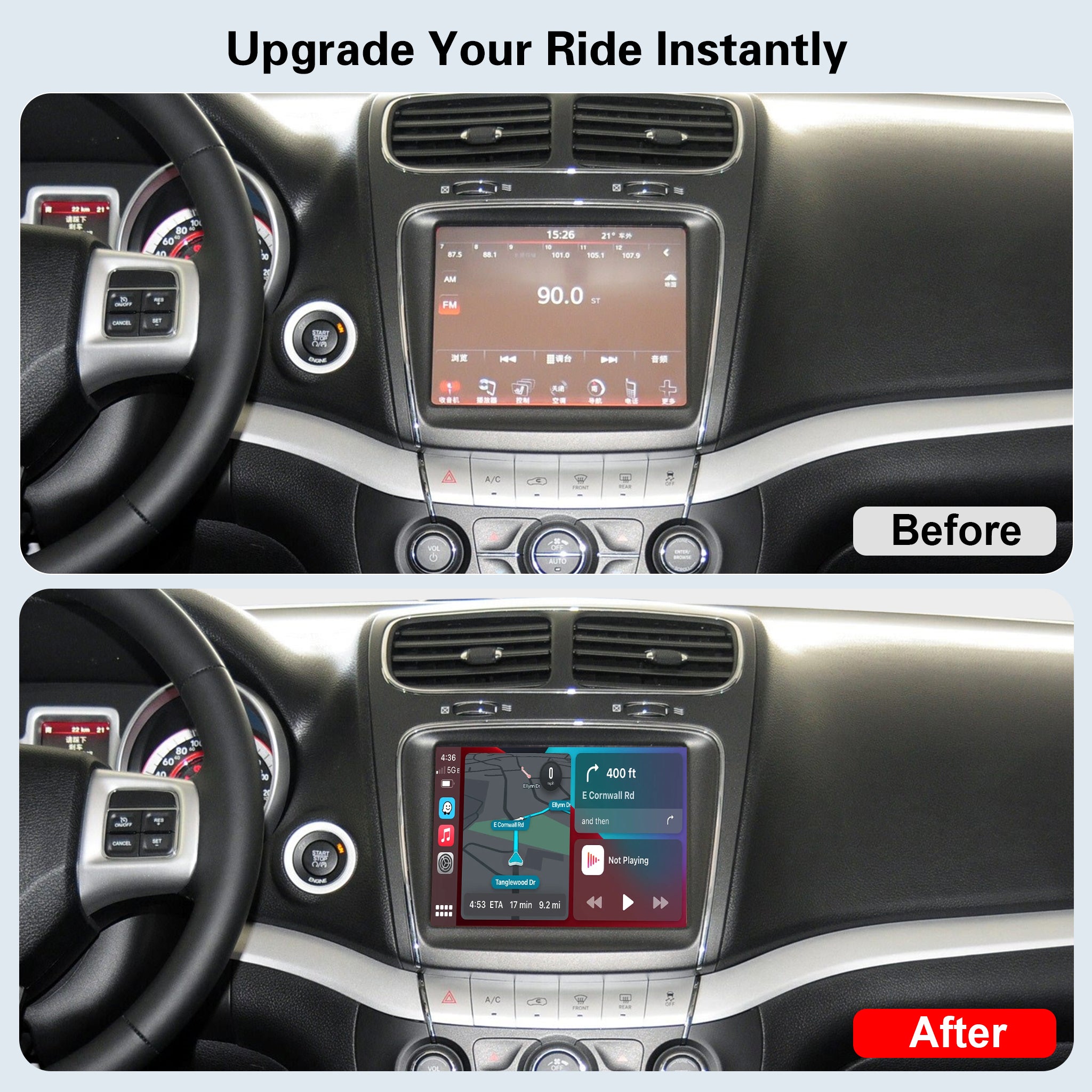 Wireless CarPlay & Android Auto Module for Fiat Freemont / 500 / 500X (2013-2014) | ONLY for 8.4