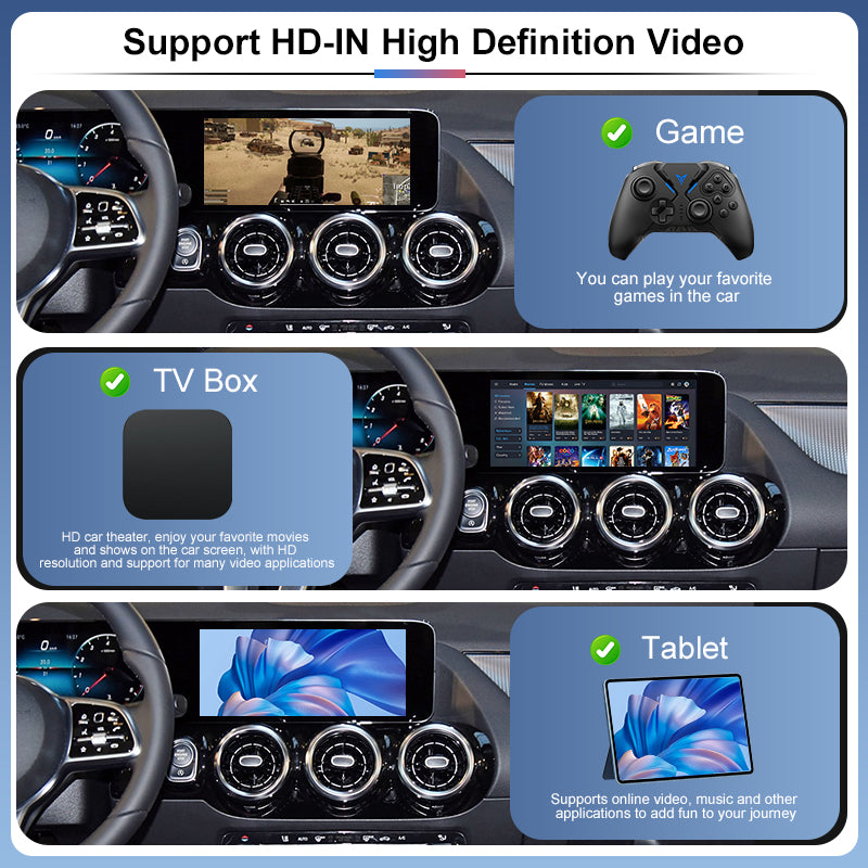2026 Wireless CarPlay Adapter for Mercedes Benz NTG6.0 A B C E CLS CLA GLA GLB Class 2018-2022 Mirror Link & Airplay Compatibility
