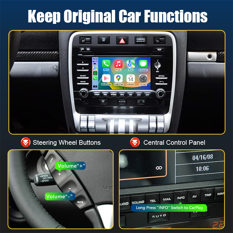 [FINAL CLEARANCE] Wireless CarPlay & Android Auto Module for Porsche PCM 3.0 | OEM Screen Upgrade