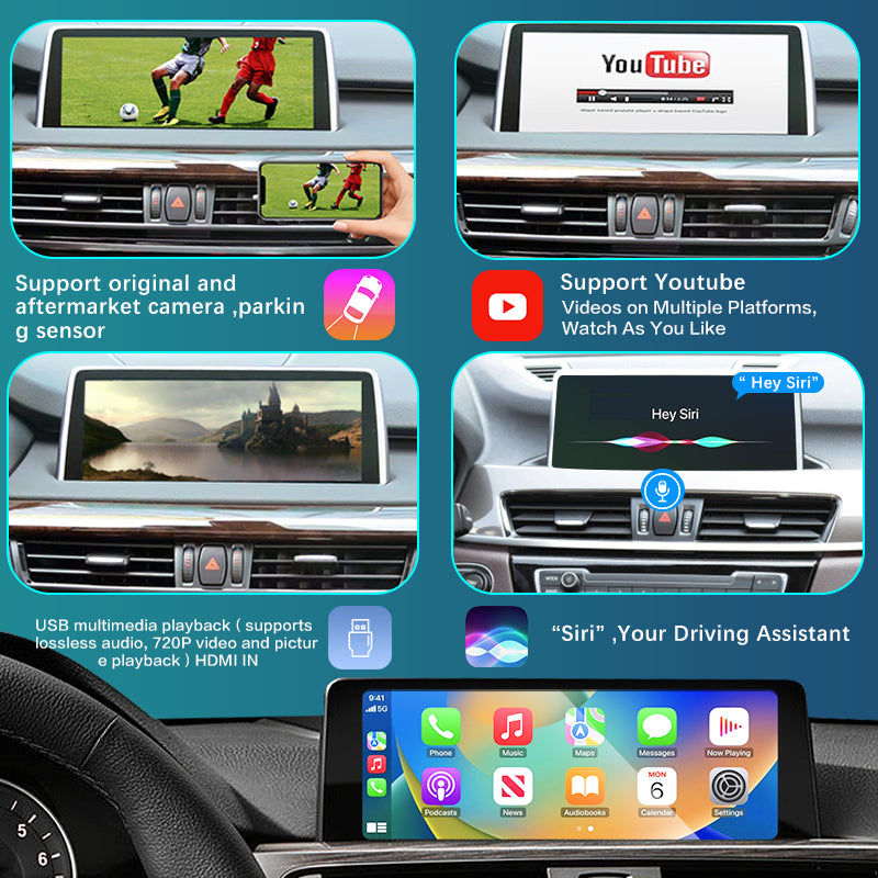 Wireless CarPlay Android Auto for BMW 1 2 3 4 5 7 Series X1 X3 X4 X5 X6 I3 I8 MINI M3 M4 M5 Z4