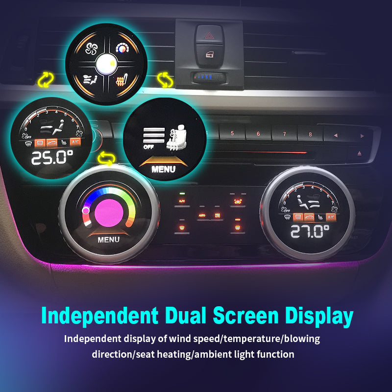 Car AC Panel for BMW 3 Series F30 F31 F34 F35 2013-2019 Air Conditioning Control Touch LCD Climate Digital Screen Plug and Play
