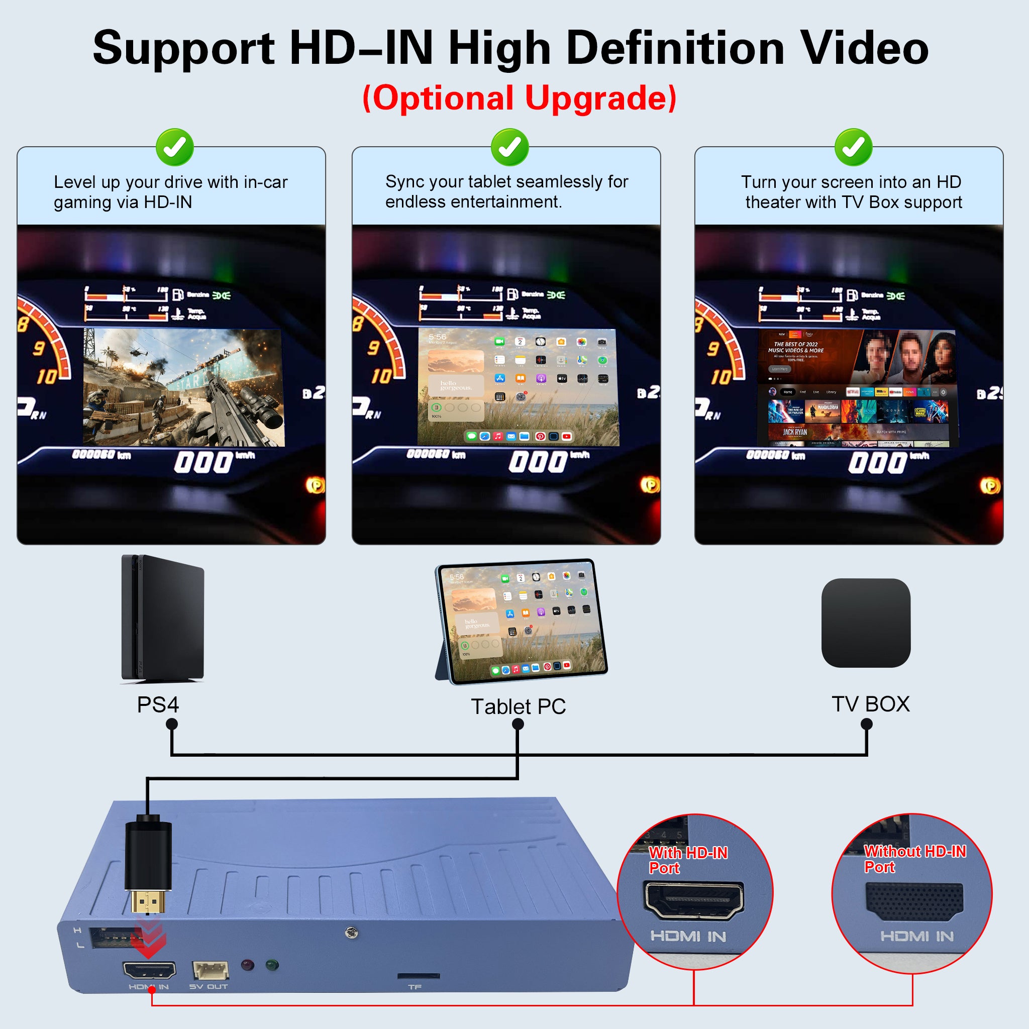 Wireless CarPlay System for Lamborghini Huracán (2014-2018) Instrument Cluster Display