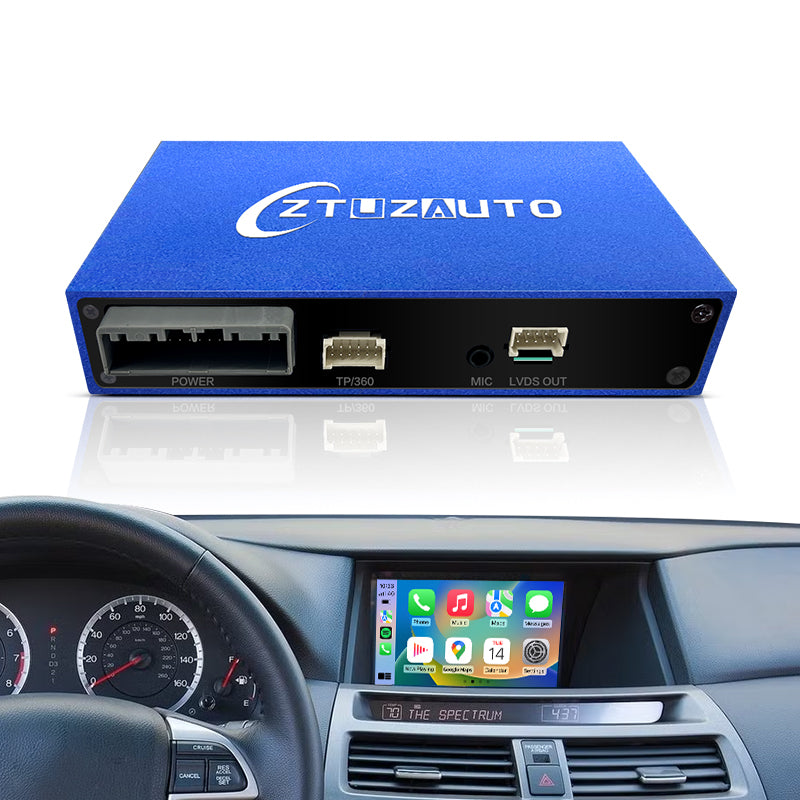 Wireless Apple CarPlay Adapter for Honda Accord /Crosstour/Spire/Pilot Android Auto Mirror Link USB Player Front Rear AHD Camera