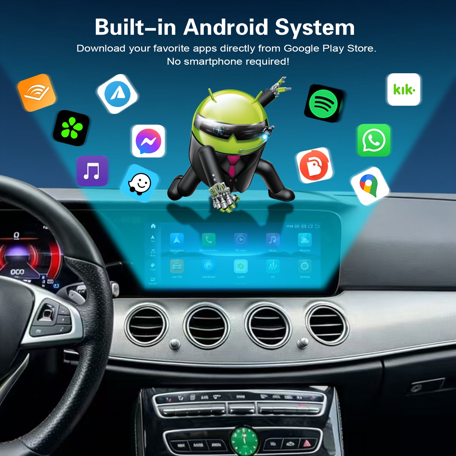 Qualcomm Android 14 Dual Screen Upgrade for Mercedes E-Class