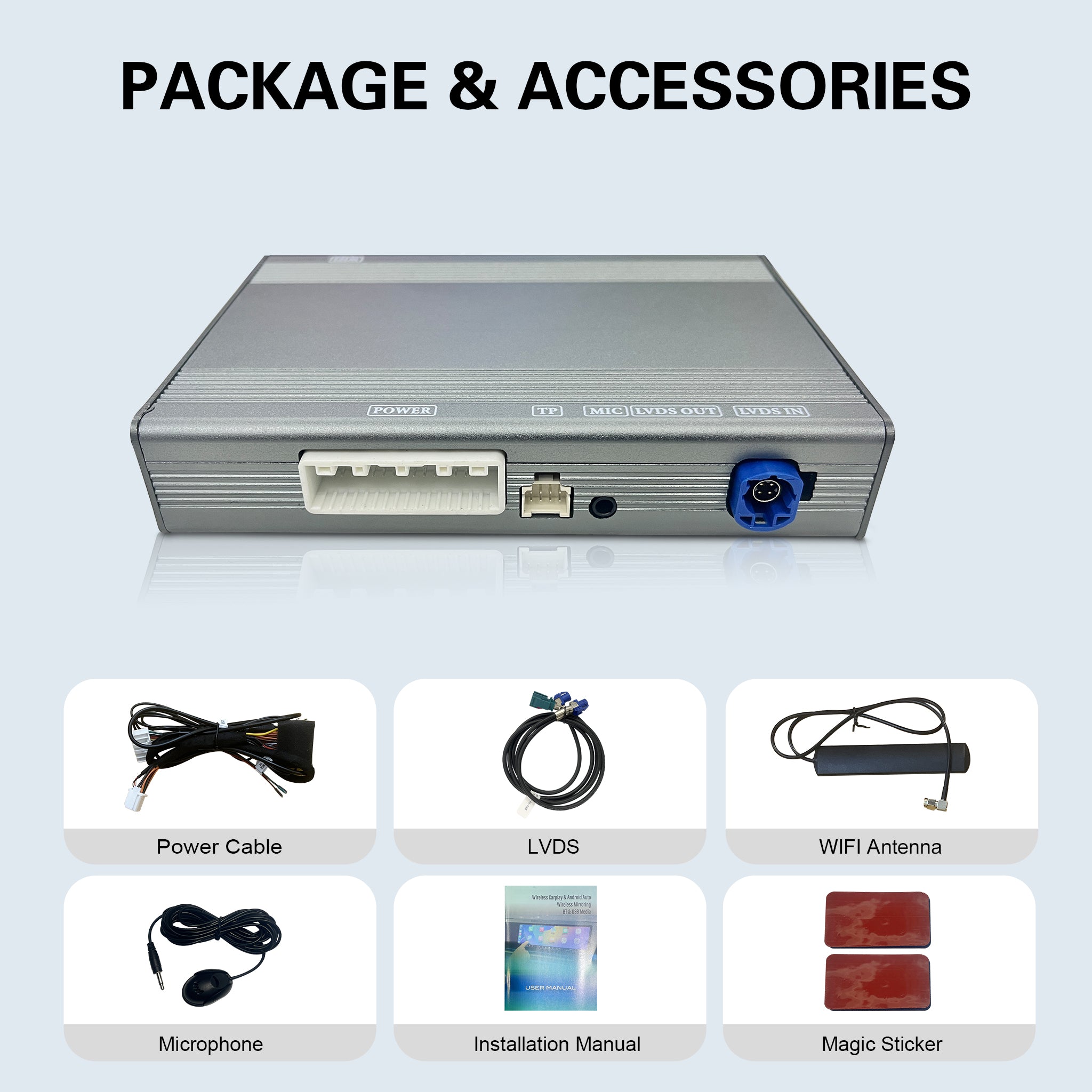 Wireless CarPlay & Android Auto Module for Fiat Freemont / 500 / 500X (2013-2014) | ONLY for 8.4