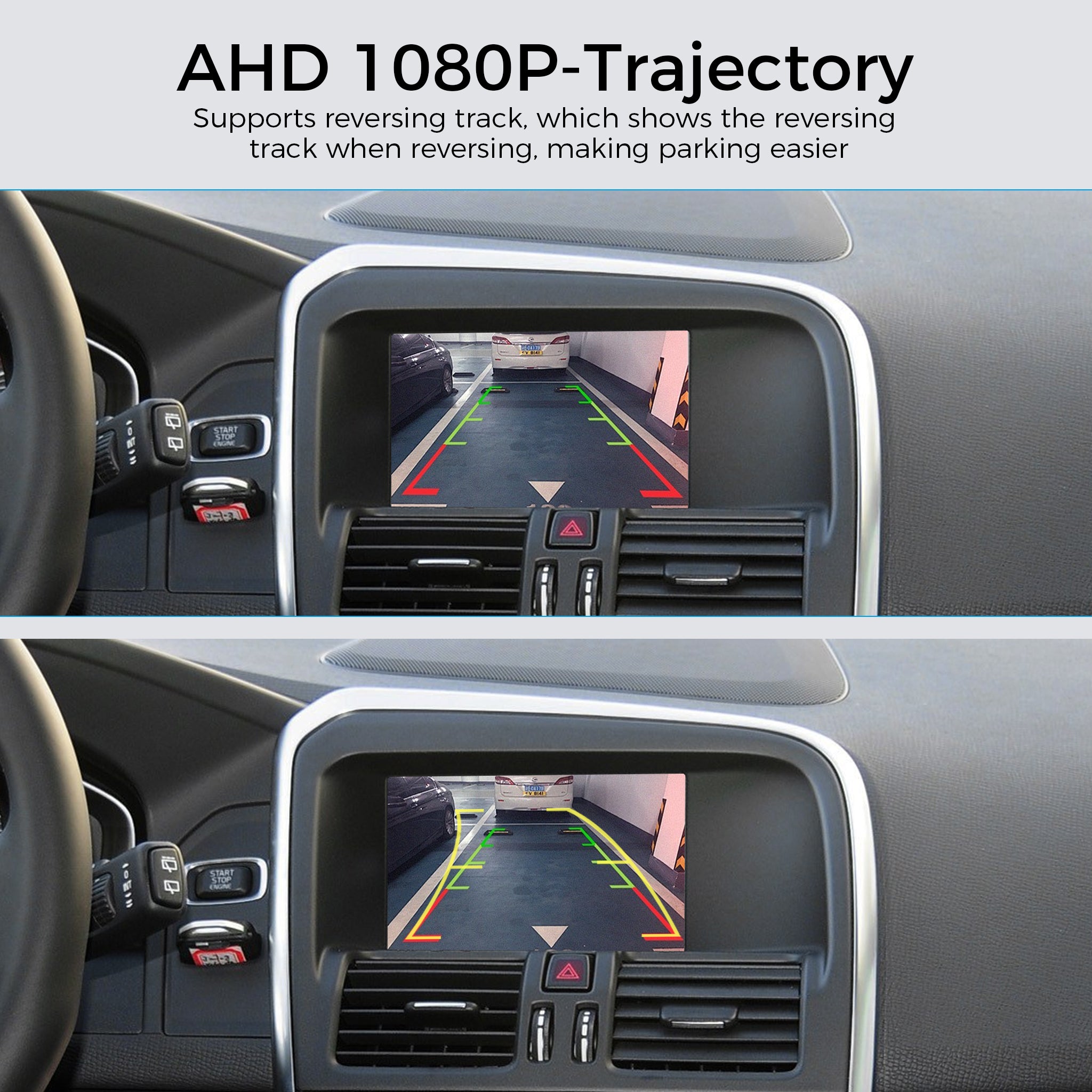 AHD 1080P 720P Rear View Backup Camera for Volvo S60 S80 V60 XC60 XC90 | OEM Fit Handle Replacement