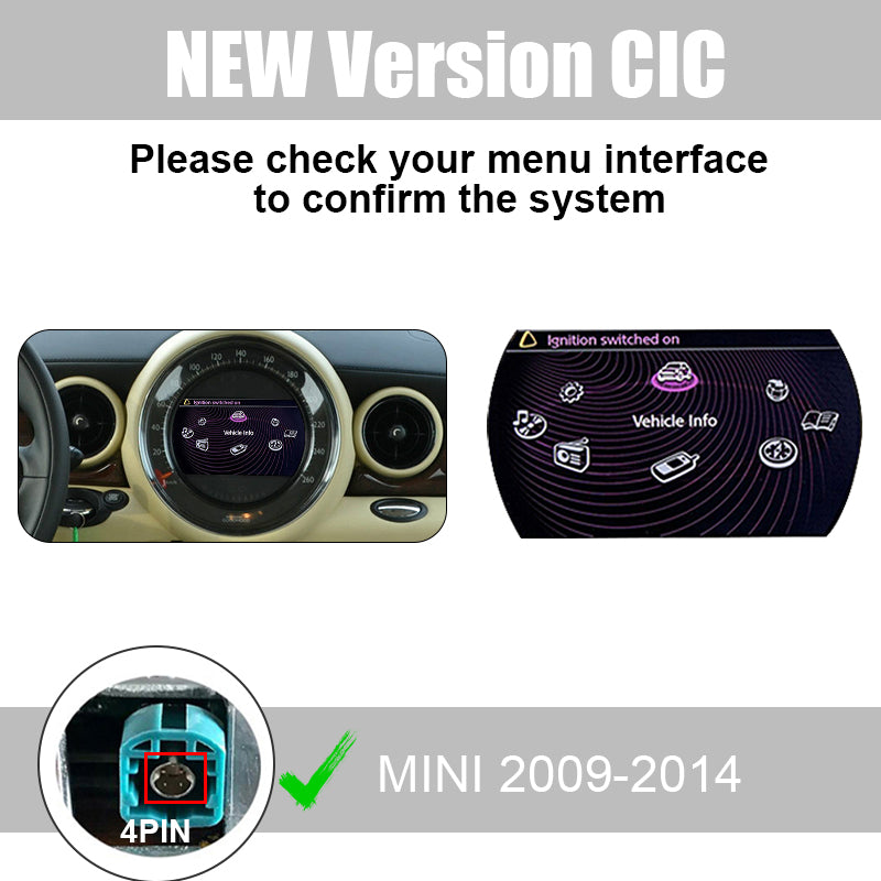 Wireless CarPlay Android Auto for Mini R55 R56 R57 R58 R59 R60 R61 F54 F55 Clubman Countryman Hardtop John Cooper Works
