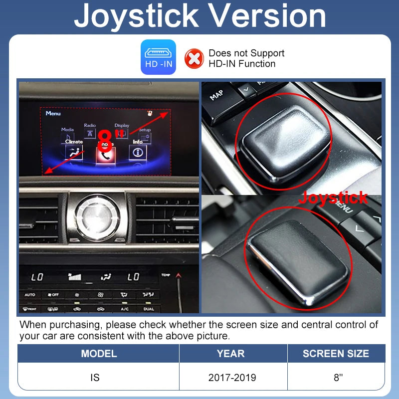 Newest Wireless CarPlay Android Auto Adapter Lexus IS 2017-2019 AirPlay Mirror Link USB Plug & Play with Voice Control & Camera Support