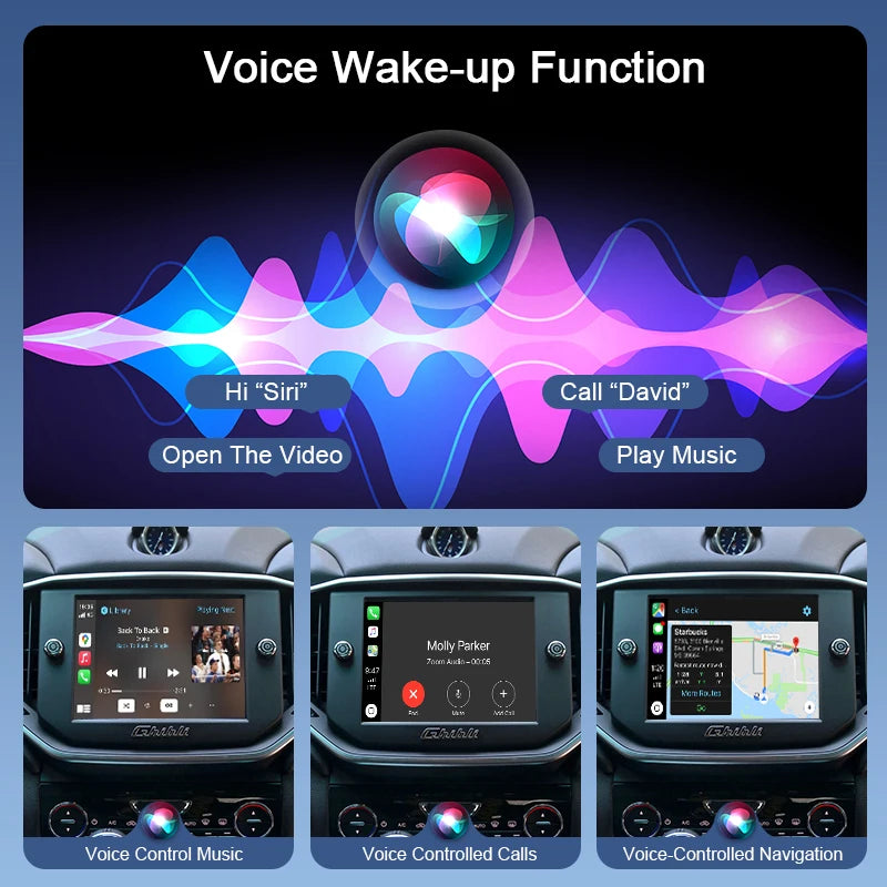 ZTUZAUTO Wireless Apple CarPlay Android Auto Mirror-Link AirPlay Touch Control for Maserati Ghibli 14-15/Quattroporte 13-16