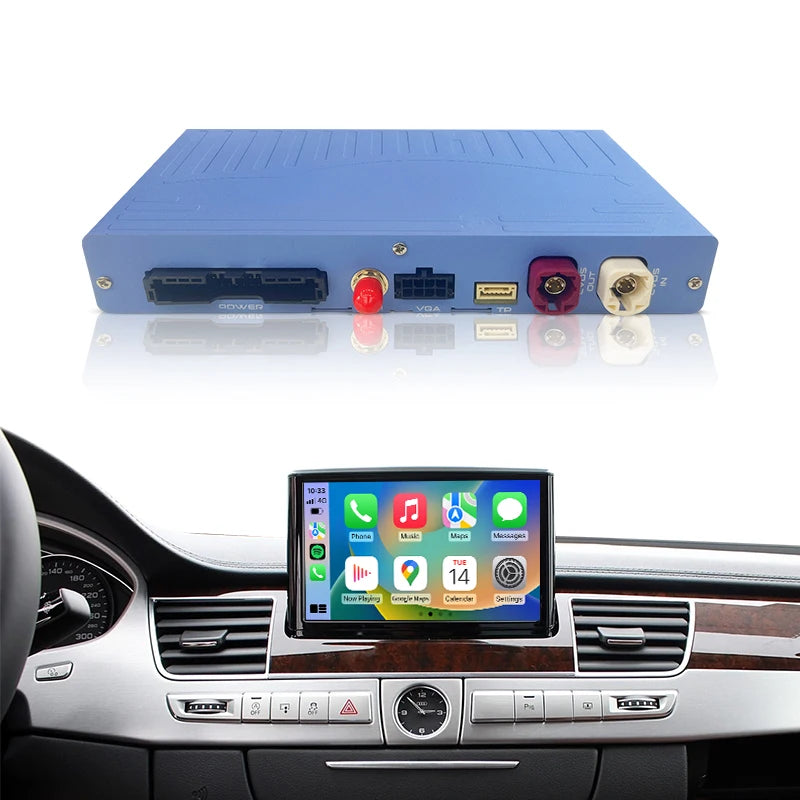 ZTUZAUTO Wireless Apple CarPlay Android Auto Interface for Audi A8/A8L 2010-2017 Mirror Link AirPlay Maps Whatsapp Support Voice