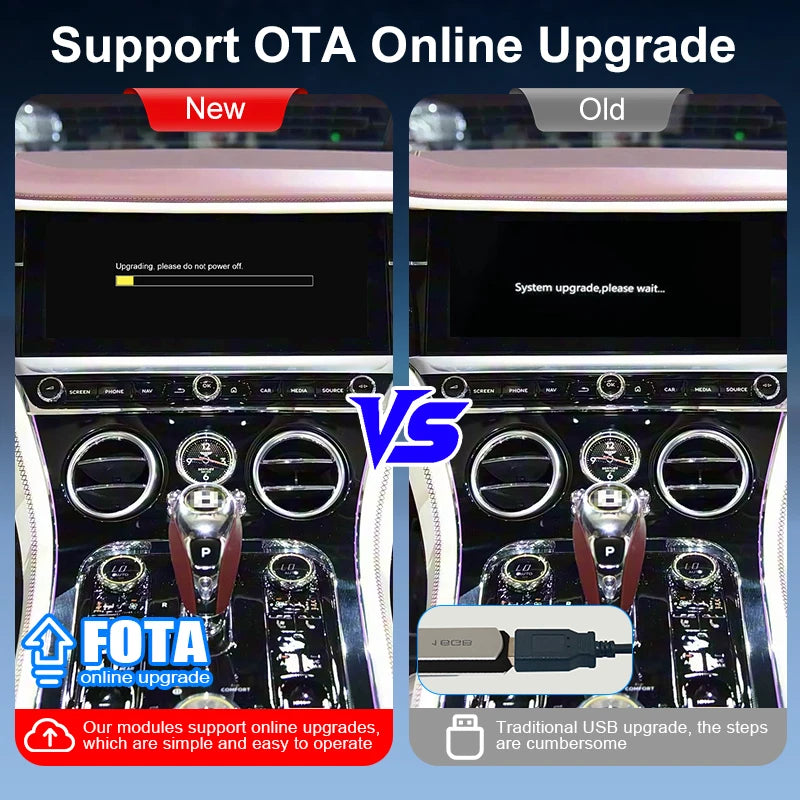 Wireless CarPlay Retrofit Kit for Bentley Bentayga /Flying Spur/Continental 19-21 Android Auto Airplay MirrorLink Voice Control