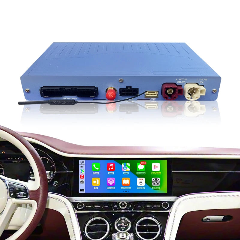 Wireless CarPlay Retrofit Kit for Bentley Bentayga /Flying Spur/Continental 19-21 Android Auto Airplay MirrorLink Voice Control