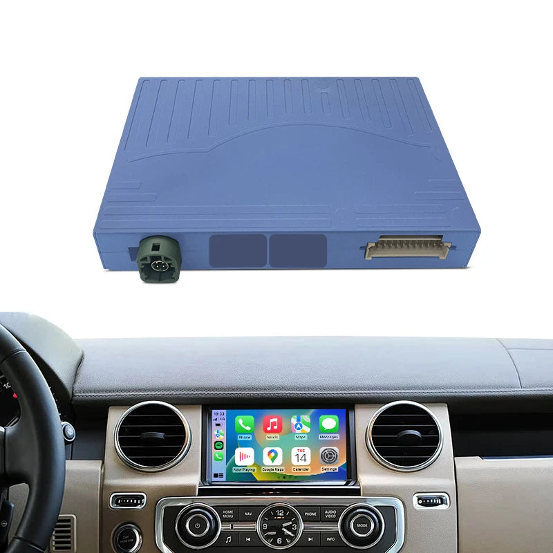 ZTUZAUTO Wireless Carplay Android Auto MirrorLink Denso Box Built-in WiFi for Range Rover / Land Rover Discovery 4 2009-2012 Multimedia
