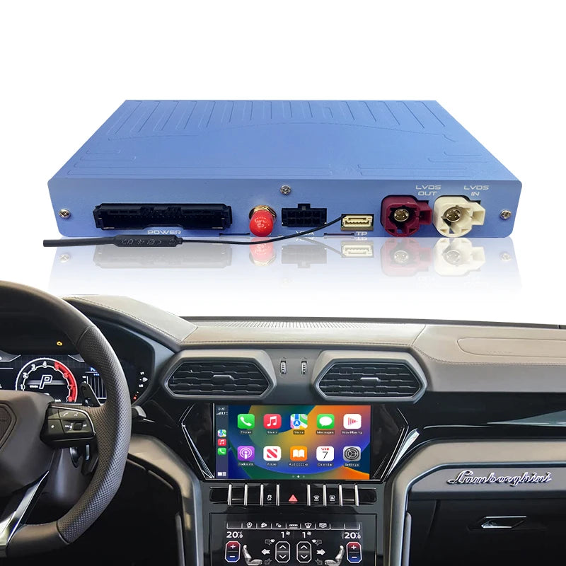 Wireless Portable Apple CarPlay Android Auto Adapter for  Lamborghini Urus 2018-2023 MIB3 with WiFi Bluetooth Retains OEM Rear Camera