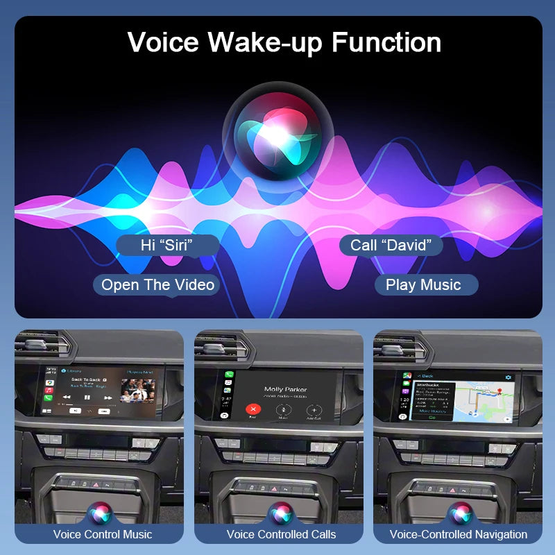 ZTUZAUTO Wireless CarPlay Android Auto Adapter for Audi A3 2020-2025 MIB3 OEM Cameras AirPlay Mirror Link Supports Siri Google