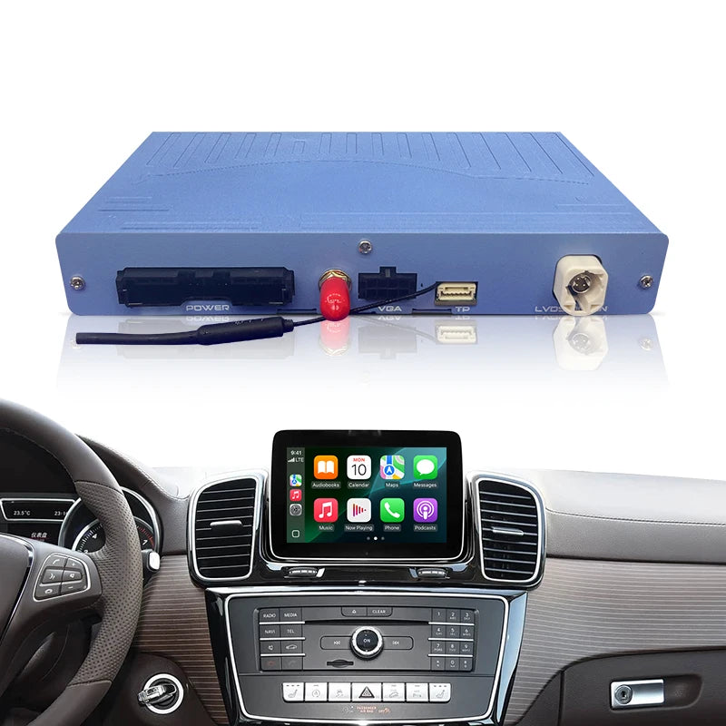 Wireless CarPlay & Android Auto Adapter for Mercedes Benz NTG5.0/5.1 for 2015-2019 GLE/GLS Class AirPlay MirrorLink Plug & Play