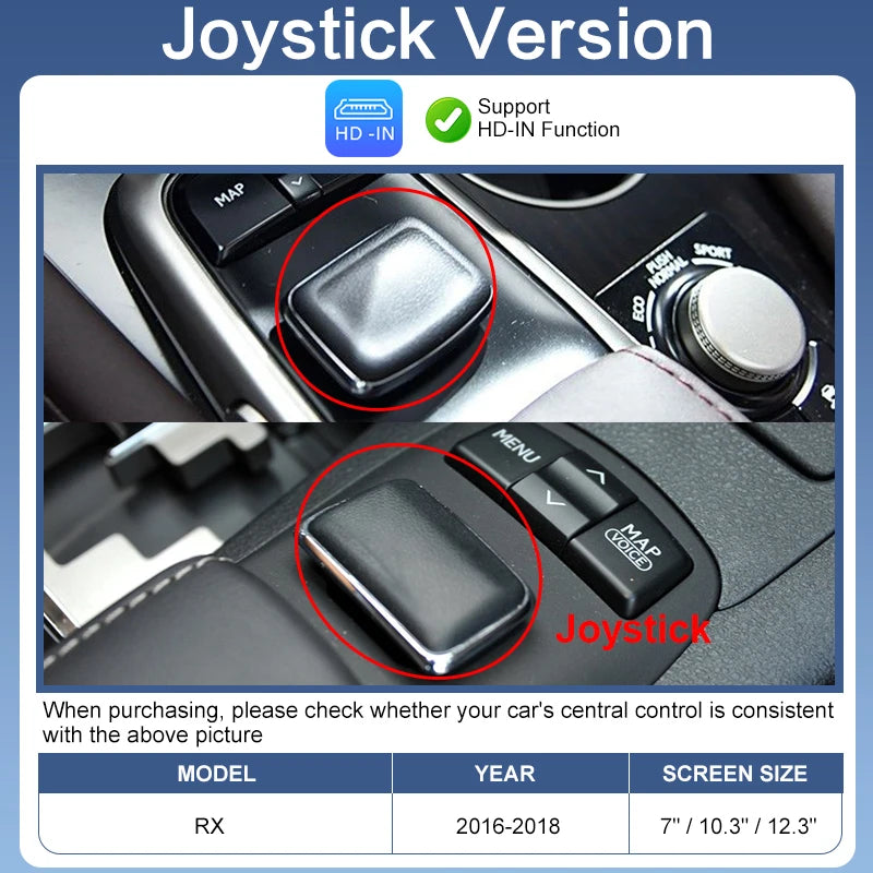 2026 Wireless CarPlay Android Auto Adapter Voice Control Camera Support for Lexus RX 2015-2022 Factory Screen Mirror Link AirPlay