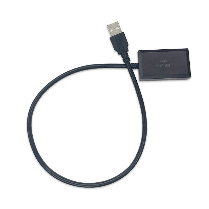 7 Inch Car Screen AUX to USB Adapter for Mercedes Benz NTG 5.0/5.1 System Audio Input Output Converter Black ABS 1 Year Warranty
