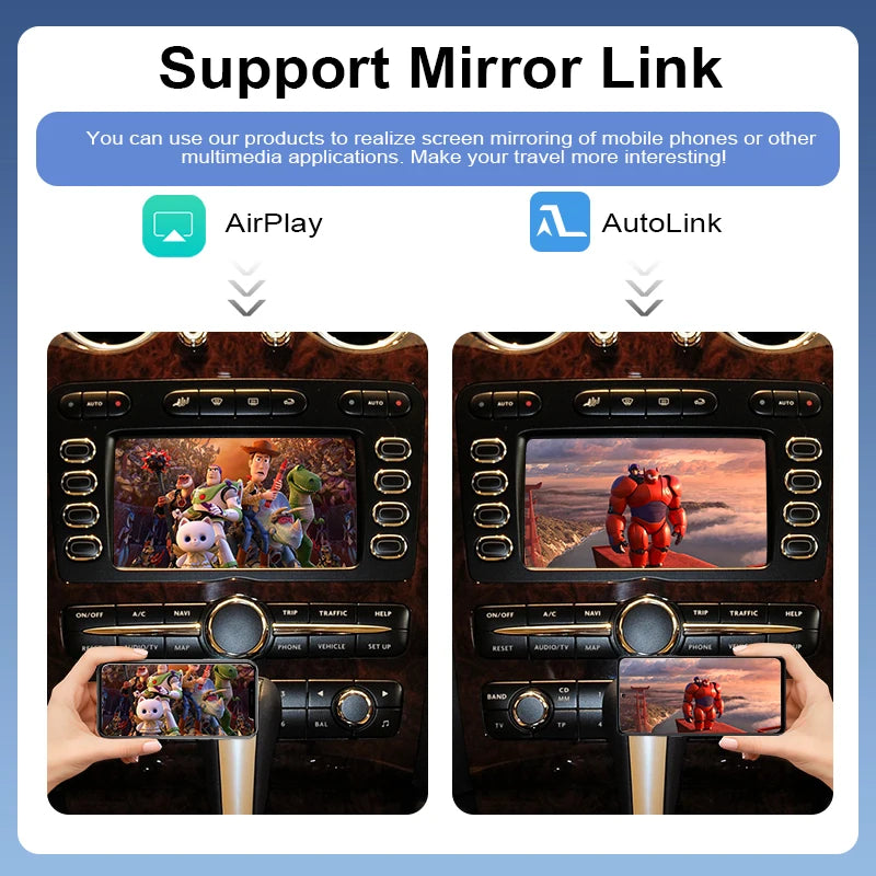 Wireless Portable Apple CarPlay Android Auto Voice Control Camera USB Continental GT Flying Spur 2004-2011 Retrofit Navigation