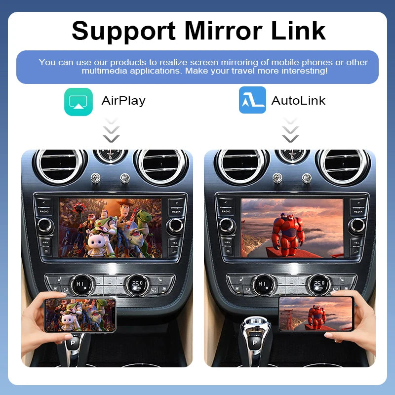 Wireless CarPlay Android Auto Retrofit Kit ZTUZAUTO for Bentayga 2012-2019 Factory Screen Upgrade Voice Control Mirror Link
