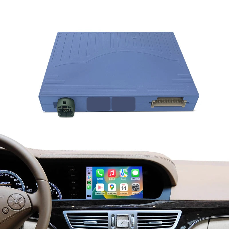 ZTUZAUTO Wireless Bluetooth Carplay Adapter for Mercedes Benz S-Class/CL W221 2010-2012 Voice Control (Apple/Siri/Google) 360
