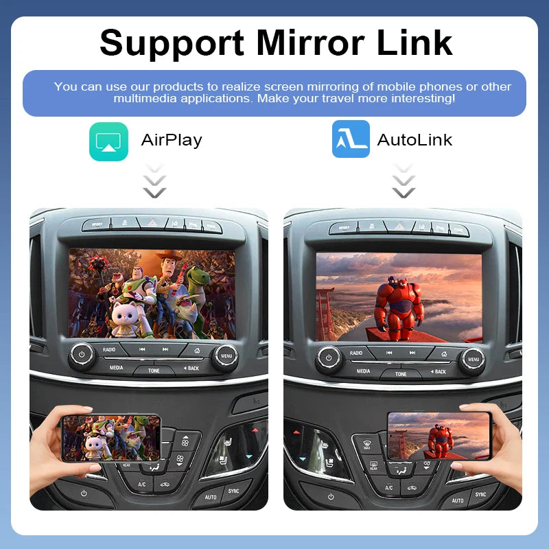 Wireless Portable CarPlay Android Auto Adapter Buick Regal 2013-2017 8