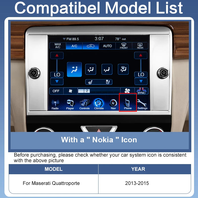 Newest Portable Wireless Carplay Interface Maserati Quattroporte 2013-2015 Android Auto Mirror-Link AirPlay Touch Control