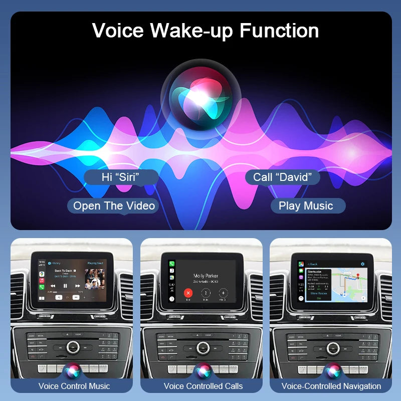 Wireless CarPlay & Android Auto Adapter for Mercedes Benz NTG5.0/5.1 for 2015-2019 GLE/GLS Class AirPlay MirrorLink Plug & Play